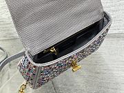 Dior Small Caro Bag Multicolor Embroidery With Crystals Size 20x12x7 cm - 3