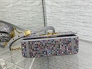 Dior Small Caro Bag Multicolor Embroidery With Crystals Size 20x12x7 cm - 5