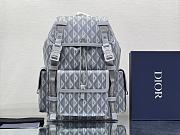 DIOR HIT THE ROAD BACKPACK Dior Gray CD Diamond Canvas Size 51x43x20 cm - 1