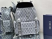 DIOR HIT THE ROAD BACKPACK Dior Gray CD Diamond Canvas Size 51x43x20 cm - 6