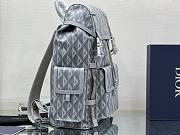 DIOR HIT THE ROAD BACKPACK Dior Gray CD Diamond Canvas Size 51x43x20 cm - 3