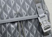 DIOR HIT THE ROAD BACKPACK Dior Gray CD Diamond Canvas Size 51x43x20 cm - 2