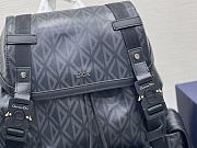 DIOR HIT THE ROAD BACKPACK Dior Black CD Diamond Canvas Size 51x43x20 cm - 3