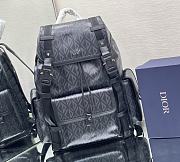 DIOR HIT THE ROAD BACKPACK Dior Black CD Diamond Canvas Size 51x43x20 cm - 2