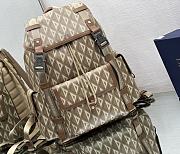 DIOR HIT THE ROAD BACKPACK Dior Brown CD Diamond Canvas Size 51x43x20 cm - 2