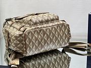 DIOR HIT THE ROAD BACKPACK Dior Brown CD Diamond Canvas Size 51x43x20 cm - 6