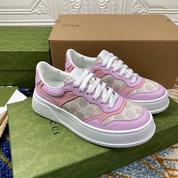 Gucci Women's GG Supreme Canvas & Leather Pink Sneaker