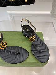 Gucci Women's Double G sandal Balck - 3