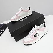 Prada District perforated leather sneakers Pink  - 6