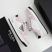 Prada District perforated leather sneakers Pink  - 2