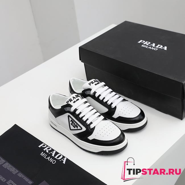Prada District perforated leather sneakers Black&White - 1