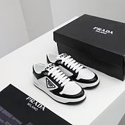 Prada District perforated leather sneakers Black&White - 1