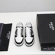 Prada District perforated leather sneakers Black&White - 5