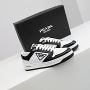 Prada District perforated leather sneakers Black&White - 4