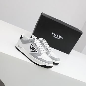 Prada District perforated leather sneakers Gray