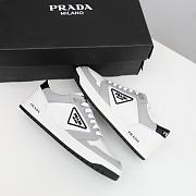 Prada District perforated leather sneakers Gray - 6