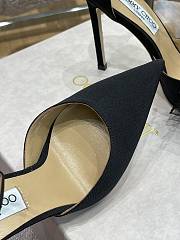 JIMMY CHOO Averly 100 bow-trimmed pumps Black - 5
