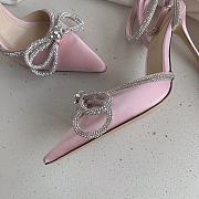 MACH & MACH 110 Pink Crystal-Embellished Satin Pumps - 5