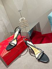 Christian Louboutin So Me 100 mm Sandals - Leather and spikes - Black - 5