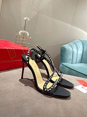 Christian Louboutin So Me 100 mm Sandals - Leather and spikes - Black - 2
