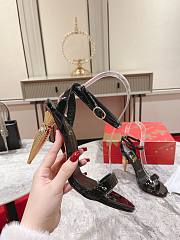 Christian Louboutin  Lipqueen 100 mm Sandals - Patent calf - Black - 2