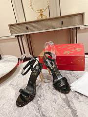 Christian Louboutin  Lipqueen 100 mm Sandals - Patent calf - Black - 3