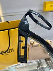 Fendi Cut Blue high-heeled FF chenille court shoes - 6