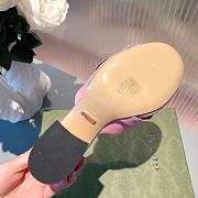Gucci Marmont GG Wild Rose Fringe Mules Sandals Heels - 3