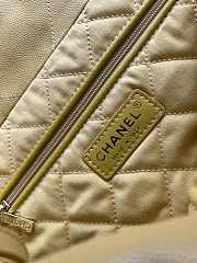 Chanel 22 Medium Handbag Yellow caviar leather Size 39x42x8 cm - 6