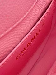 Chanel Mini Messenger Bag Grained Calfskin & Gold-Tone Metal Light Pink Size 19x16x7 cm - 2