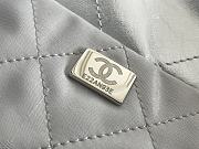 CHANEL 22 Handbag Metallic Calfskin & Silver-Tone Metal Silver Size 35x37x7 cm - 5