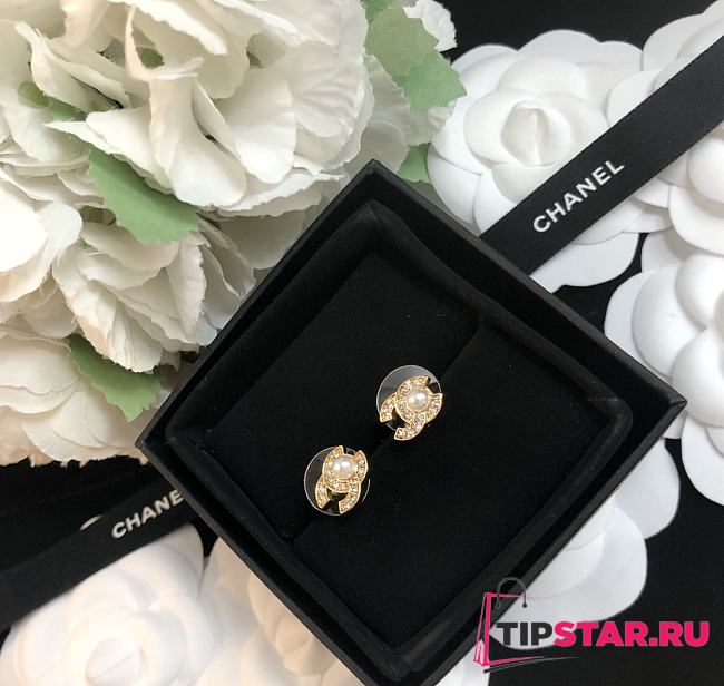 CHANEL Earrings CC Mini - 1