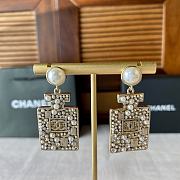 CHANEL Gold Pear Perfume Bottle Dangle Earrings - 5