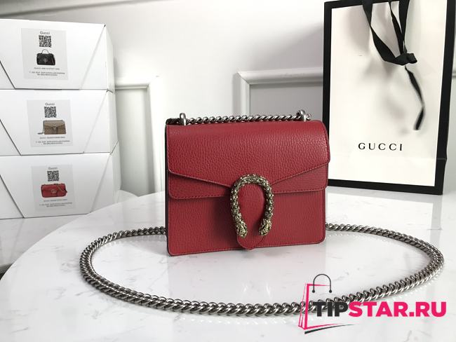 Gucci dionysus shoulder bag Red Size 20x15.5x5 cm - 1