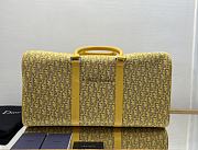 Christian Dior Lingot Duffle Bag Oblique Jacquard 50 Yellow Size 50x25x21.5 cm - 4
