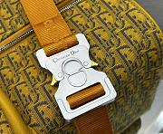 Christian Dior Lingot Duffle Bag Oblique Jacquard 50 Yellow Size 50x25x21.5 cm - 3