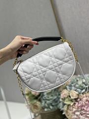 SMALL DIOR VIBE HOBO BAG White Cannage Lambskin Size 20×15×7cm - 1