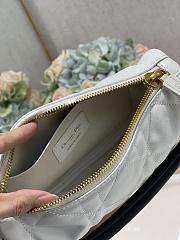SMALL DIOR VIBE HOBO BAG White Cannage Lambskin Size 20×15×7cm - 6