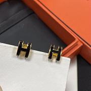 Mini Pop Hermes earrings Black - 5