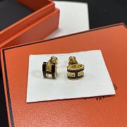 Mini Pop Hermes earrings Black - 3