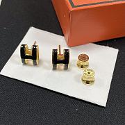 Mini Pop Hermes earrings Black - 2