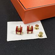 Mini Pop Hermes earrings Red - 1
