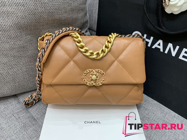 Chanel 19 On Chain 2019 Brown Size 26x16x9 cm - 1