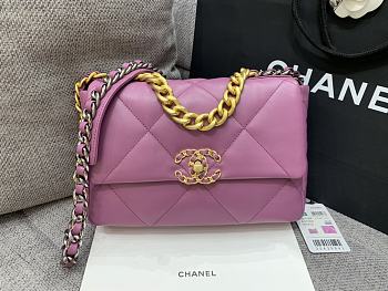 Chanel 19 On Chain 2019 purple Size 26x16x9 cm