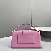 Jacquemus Pink Le Bambino Leather Top Handle Bag Size 24x13x7 cm - 3