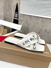 Christian Louboutin Women's White Crossimule Leather Sandal - 4