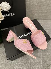 Chanel Mules 2022 Light Pink Shiny Leather - 3