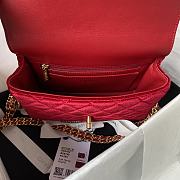 Chanel Flap Bag Gold tone metal Red Size 20.5x17x6.5 cm - 4
