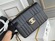 Chanel CF Sheepskin Chain Bag Black Size 30x21x8 cm - 5