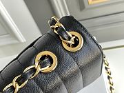 Chanel CF Sheepskin Chain Bag Black Size 30x21x8 cm - 4